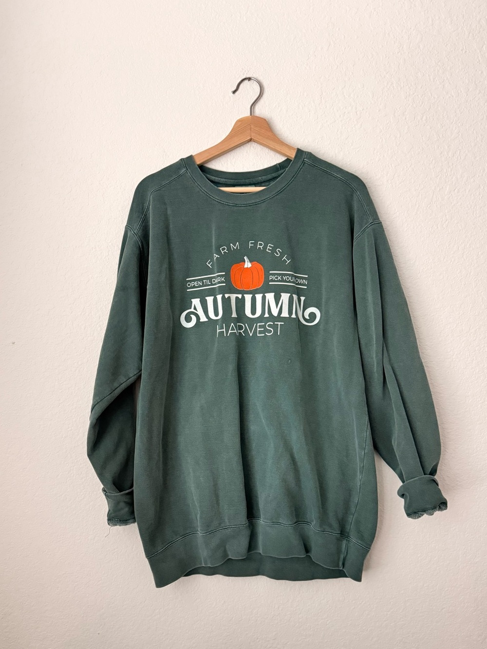 Comfort Colors Oversized Autumn Farm Fresh Sweatshirt